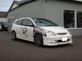 K20、VTEC、ブイテック、痛車、FF,赤ヘッド、FF,6速